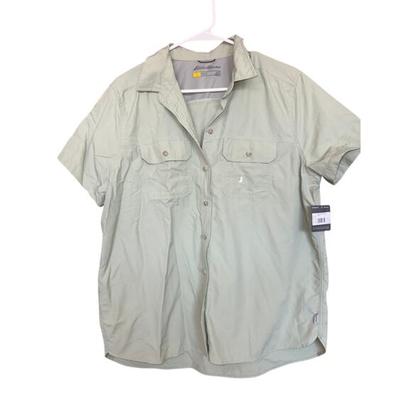 Eddie Bauer Travex moisture wicking performance shirt NWT Sage Green Size Large - Picture 1 of 11